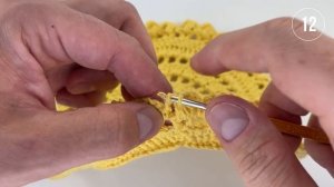 Салфетка крючком для сервировки, Элис