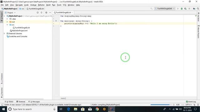 Single Expression Function in Kotlin смотреть онлайн