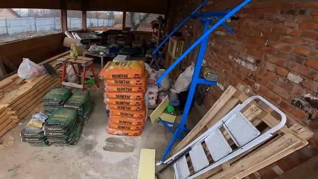 Я СДЕЛАЛ ЭТО ! РОВНИТЕЛЬ ДЛЯ ПОЛА ! ЗАЛИЛ ГАРАЖ ! [Жизнь в деревне] смотреть онлайн