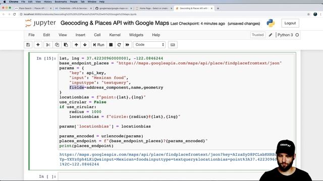 30 Days of Python - Day 20 - Using Google Maps Geocoding and Places API - Python TUTORIAL смотреть онлайн