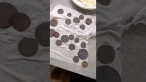 Чистка монет,варим только в соде!