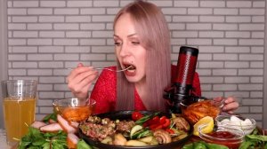 MUKBANG | Тартар из говядины, картофель, карпачо, закуски | Beef tartare, carpaccio, snacks не ASMR