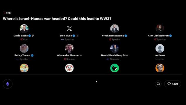 Elon Musk & Vivek Ramaswamy | Israel, Hamas, World War 3 смотреть онлайн