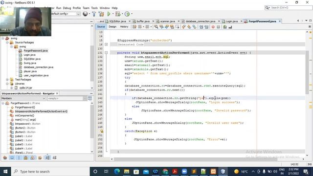 ADV. JAVA(FORGOT PASSWORD)FOR BCA AKU 5TH SEM,01-02-22 смотреть онлайн
