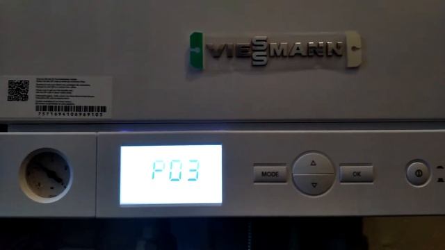 Удаление воздуха из системы отопления с помощью программы котла #ViessmannVitopend100 смотреть онлайн