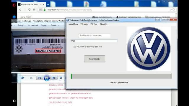 RCD 200 VWZ1Z5 BLAUPUNKT, radio code. How to unlock the radio code vw смотреть онлайн