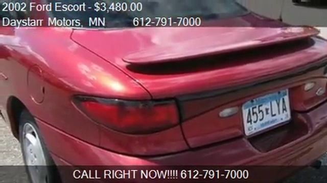 2002 Ford Escort ZX2 2dr Coupe For Sale In Minnetonka, MN 55