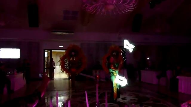 Танец с перьями.Бразильский танец на свадьбе смотреть онлайн