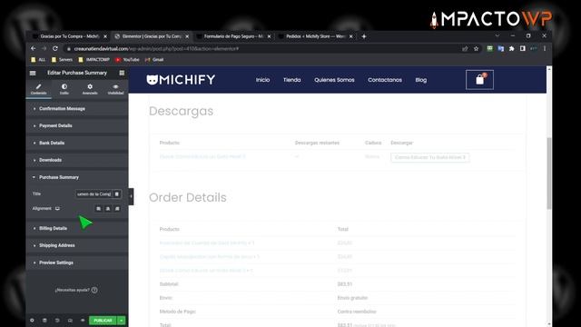 Página de Gracias WooCommerce Elementor (Orden Recibida) | Curso TIENDA VIRTUAL 2023 V.#23 смотреть онлайн