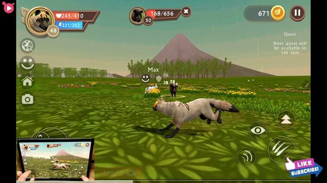 WildCraft Animal Sim Online 3D #34 LV 48 Wild Wolf Pet Simulator Games Android ios Gameplay смотреть онлайн