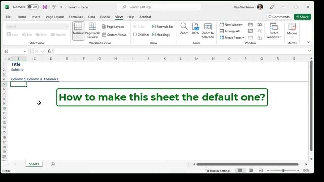 Change Default (Blank Page) Template in Excel | Tips & Tricks смотреть онлайн