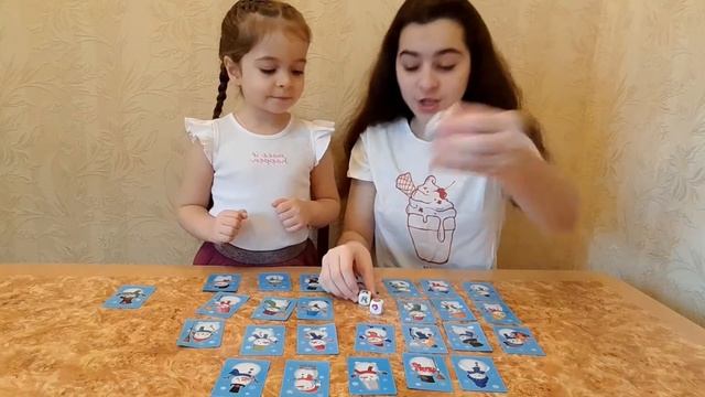 Настольная игра "Я леплю снеговичка" смотреть онлайн