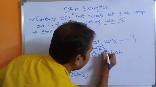 DFA Examples 1 & 2 || Set of all strings Begins with "a" || Starts with "ab" || FLAT||TOC смотреть онлайн