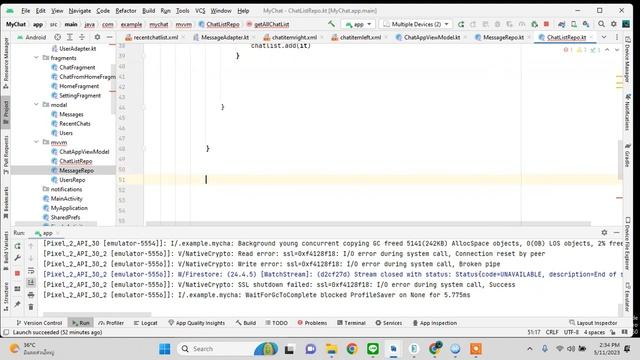 8. Recent Chat List | Chat Messenger App | Kotlin | Firebase | смотреть онлайн