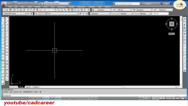 AutoCAD CROSSHAIR Tutorial | Change Crosshair size in autocad | AutoCAD system variable | CAD CAREE смотреть онлайн
