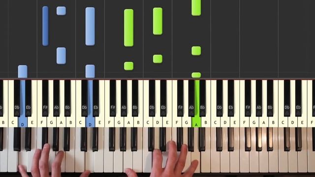 Amélie - Comptine d'un Autre Été - Yann Tiersen (cover) - Piano Tutorial Easy - How To Play смотреть онлайн