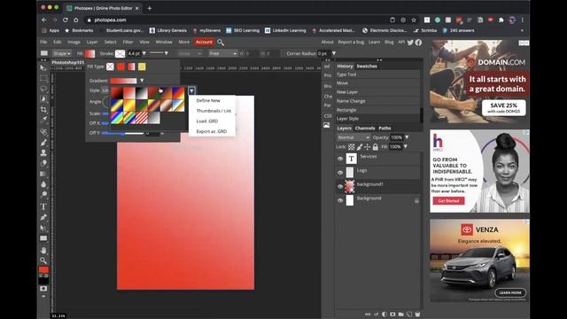 Learning the Basics of Graphic Design with Photopea смотреть онлайн