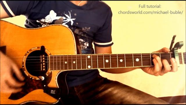 It's A Beautiful Day Chords "Michael Bublé" ChordsWorld.com Guitar Tutorial смотреть онлайн