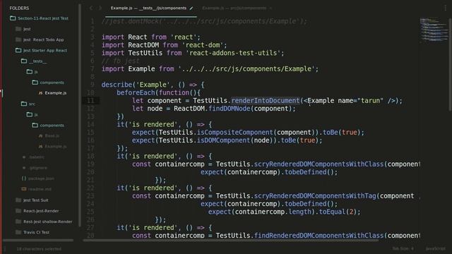 React JS Testing By renderingIntoDoc Approcah react-addons-test-utils смотреть онлайн