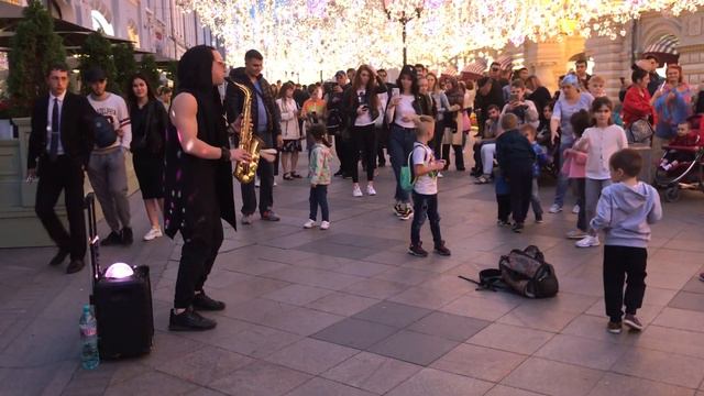 Attention | Charlie Puth | Saxophone cover | Busking in the streets of Moscow, Russia смотреть онлайн