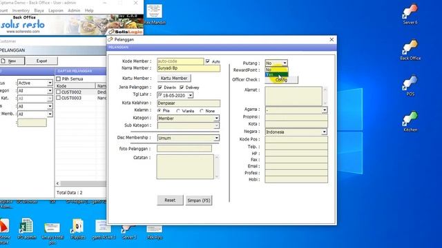 Input data member atau Pelanggan смотреть онлайн