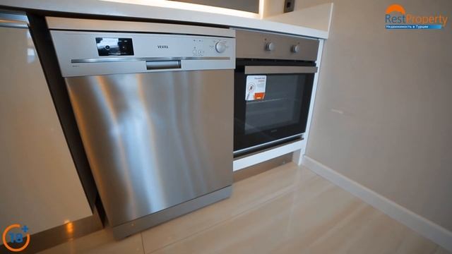 Двухкомнатная квартира с мебелью Каргыджак Алания. Вся недвижимость Турции || RestProperty 9649 смотреть онлайн