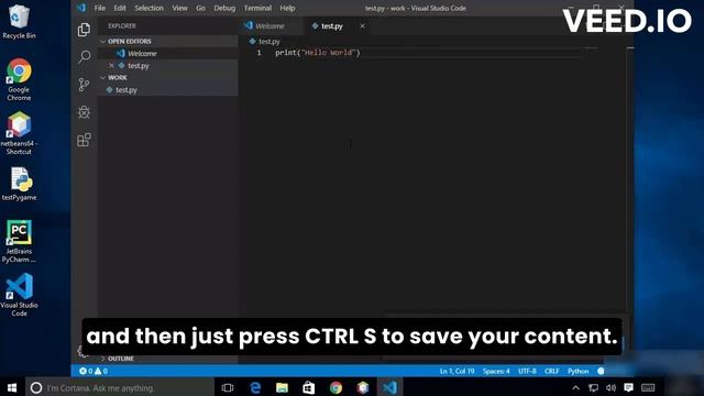 Install and Use Visual Studio Code on Windows 10 смотреть онлайн