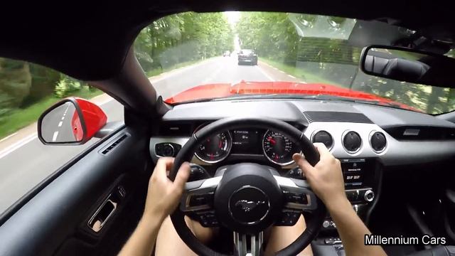 Test driving 2015 Ford Mustang Ecoboost (Manual) POV, Sound check смотреть онлайн