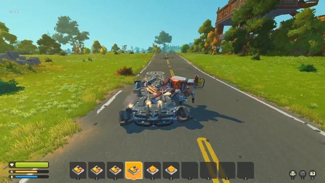 BATTLE MECH VS FARMBOT IN SURVIVAL MODE, Scrap Mechanic #218 смотреть онлайн