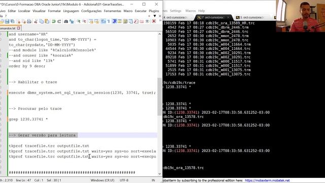 Oracle Database: Gerando trace para sessão de usuário смотреть онлайн