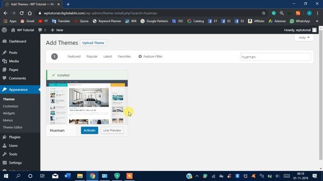 How to Install a WordPress Theme | WordPress Tutorial #5 смотреть онлайн