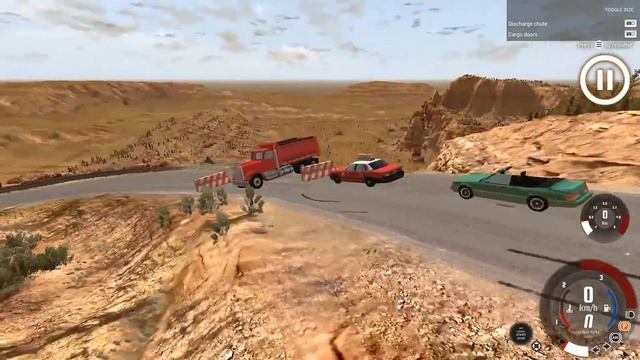 У ФУРЫ С ПРОПАНОМ ОТКАЗАЛИ ТОРМОЗА - BeamNG drive смотреть онлайн
