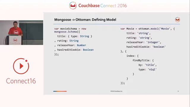 Migrating from MongoDB with Ottoman.js – Couchbase Connect 2016 смотреть онлайн