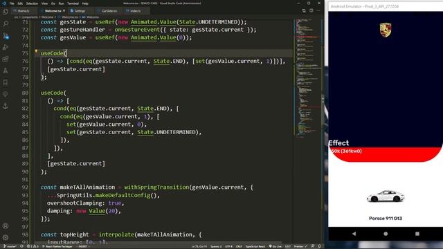 Porsche UI Animation on react native | Scroll Animations+Reanimated 2 & Tap Gestures series [3] смотреть онлайн