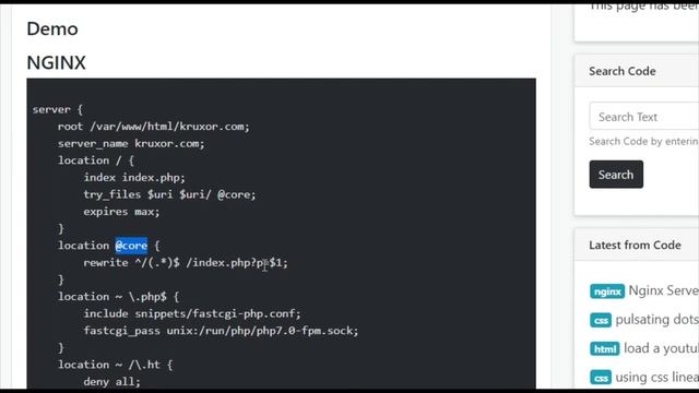 Nginx Server Block with Rewrite смотреть онлайн
