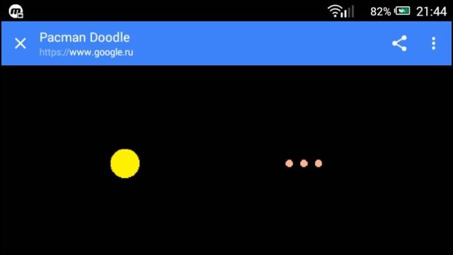 КАК ПОИГРАТЬ В ИГРУ PACMAN В ПРИЛОЖЕНИИ GOOGLE смотреть онлайн