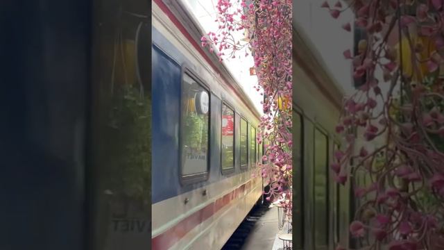 Необычная улица с поездом в Ханое, Вьетнам смотреть онлайн