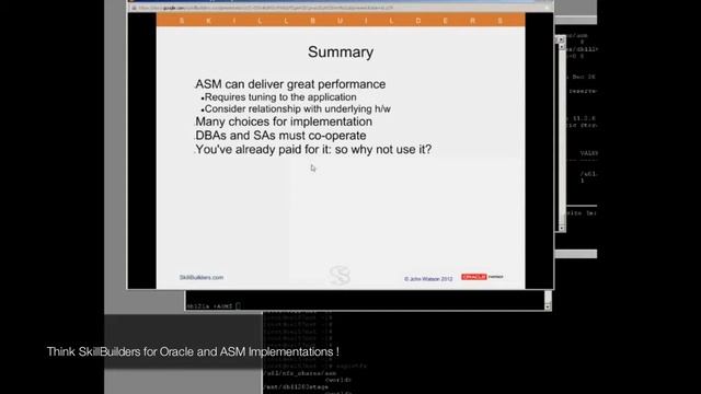 Oracle ASM Tutorial - Part 9 of 9 - Summary & Q & A смотреть онлайн