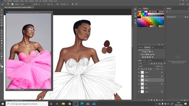 Fashion Illustration with PHOTOSHOP Ralph & Russo 2020 2021 смотреть онлайн