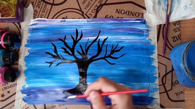 Рисуем цветущее дерево смотреть онлайн