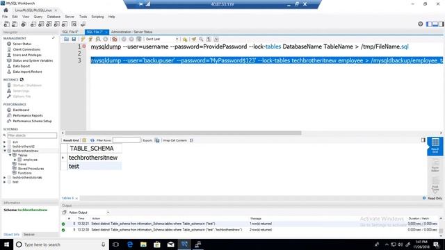 How to take backup of single table from a database on MySQL Server by using mysqldump смотреть онлайн