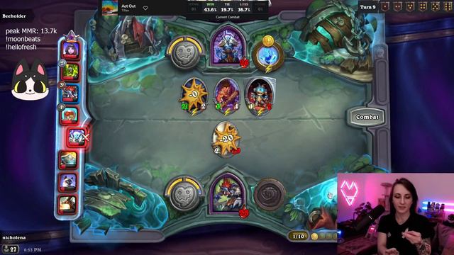 When you come back from 1 HP!! 😵 - Hearthstone Battlegrounds смотреть онлайн