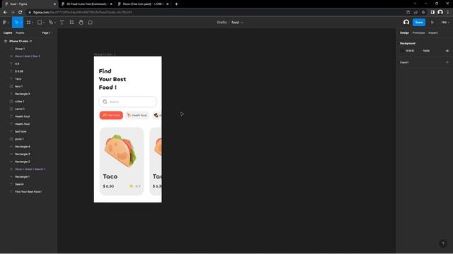 How to design a food app UI in Figma step by step in 15 minute | Figma tutorial | 2022 UI Trends смотреть онлайн