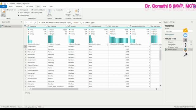view tab in power query editor | data statistics in power bi | etl part 5 | etl in power bi #trendi смотреть онлайн