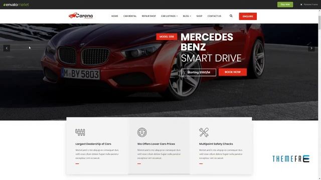 Carena - Car Dealer Rental and Automative WordPress Theme Jun Wa смотреть онлайн