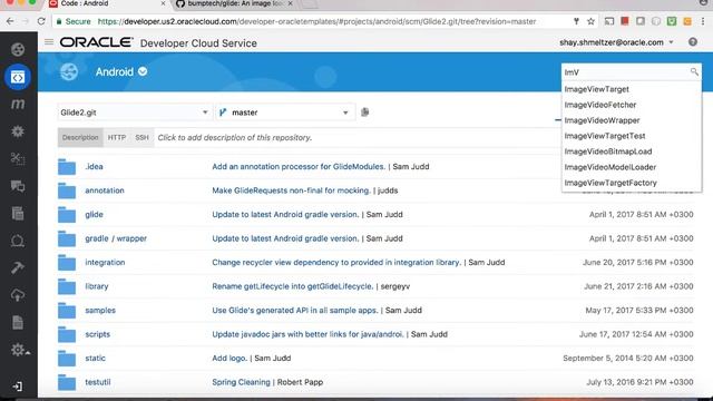 Searching Git Repositories in Oracle Developer Cloud Service смотреть онлайн