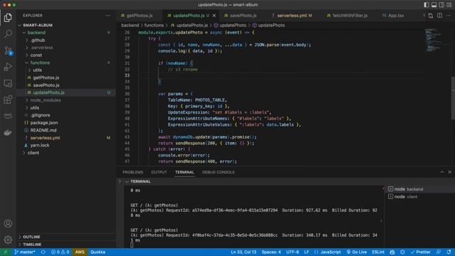 Update an item in DynamoDB table - AWS fullstack tutorial смотреть онлайн