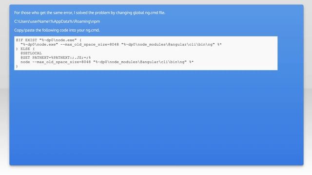 Angular-cli 'JavaScript heap out of memory' on asset optimization смотреть онлайн