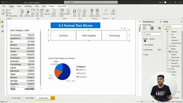 4.3 How to Format Text Slicers in Power BI | Power BI Lecture for Beginner | Nishant Bhaiya смотреть онлайн