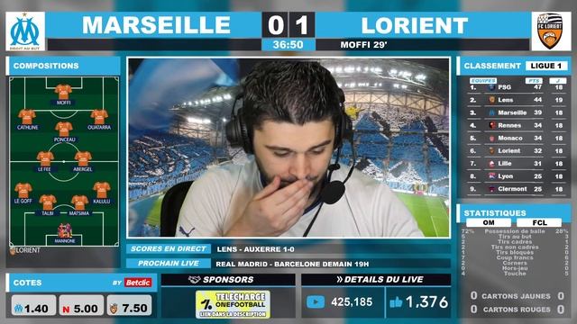 ?⚪MARSEILLE - LORIENT /?L'OM CARTONNE ET IMPRESSIONNE / VELODROME EN FOLIE / SANCHEZ QUEL BUT ! смотреть онлайн